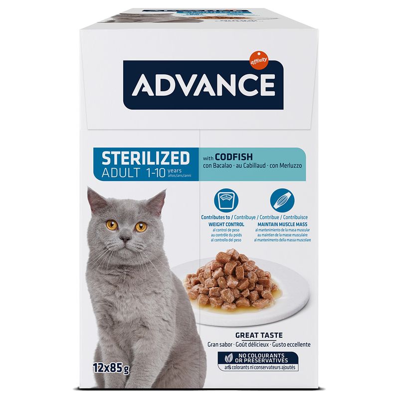 Advance Feline Sterilized Kabeljau zu TOP-Preisen