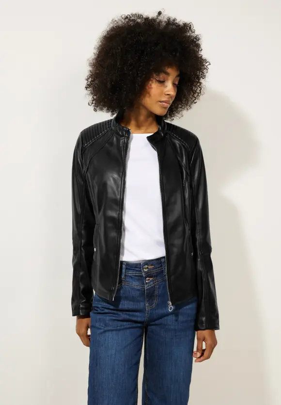 Street One Jacke in Lederoptik
