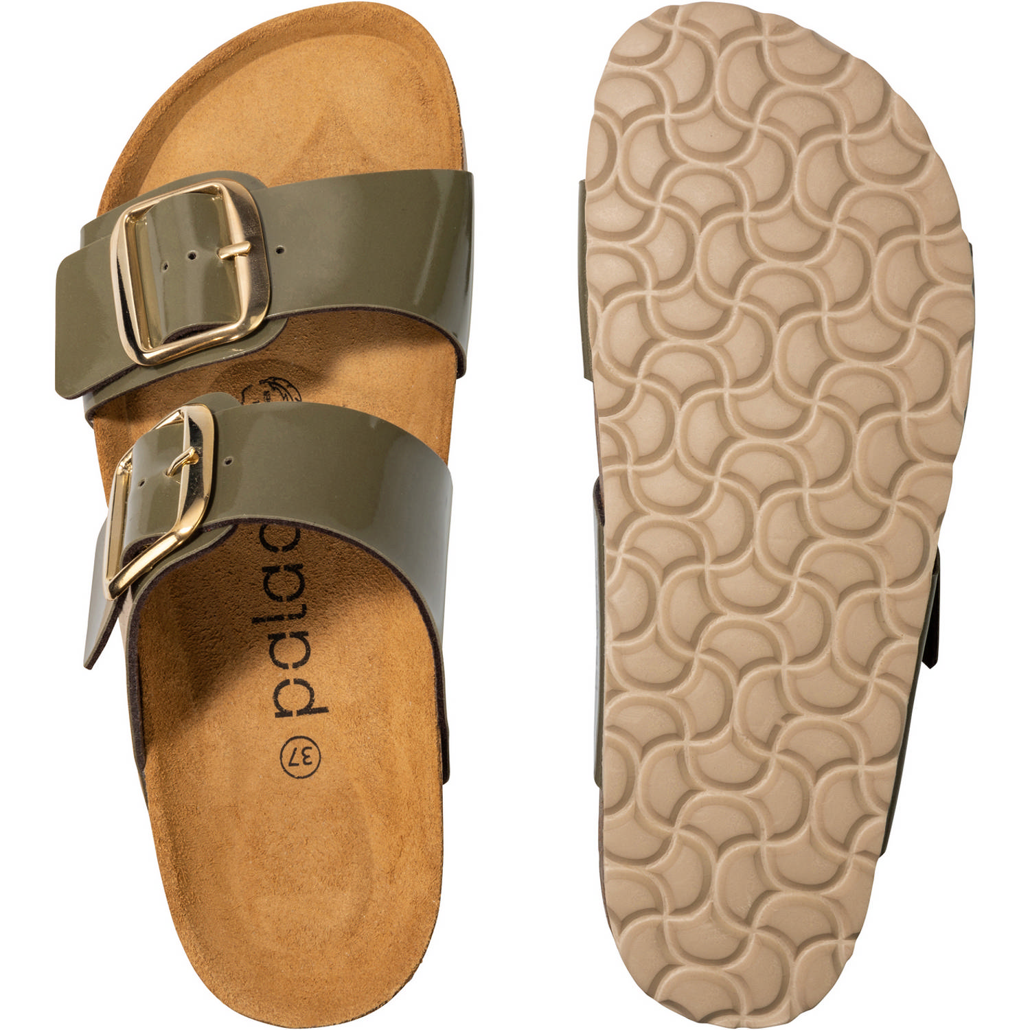 Palado Samos GS, Pantoletten, Damen, Lack Olive