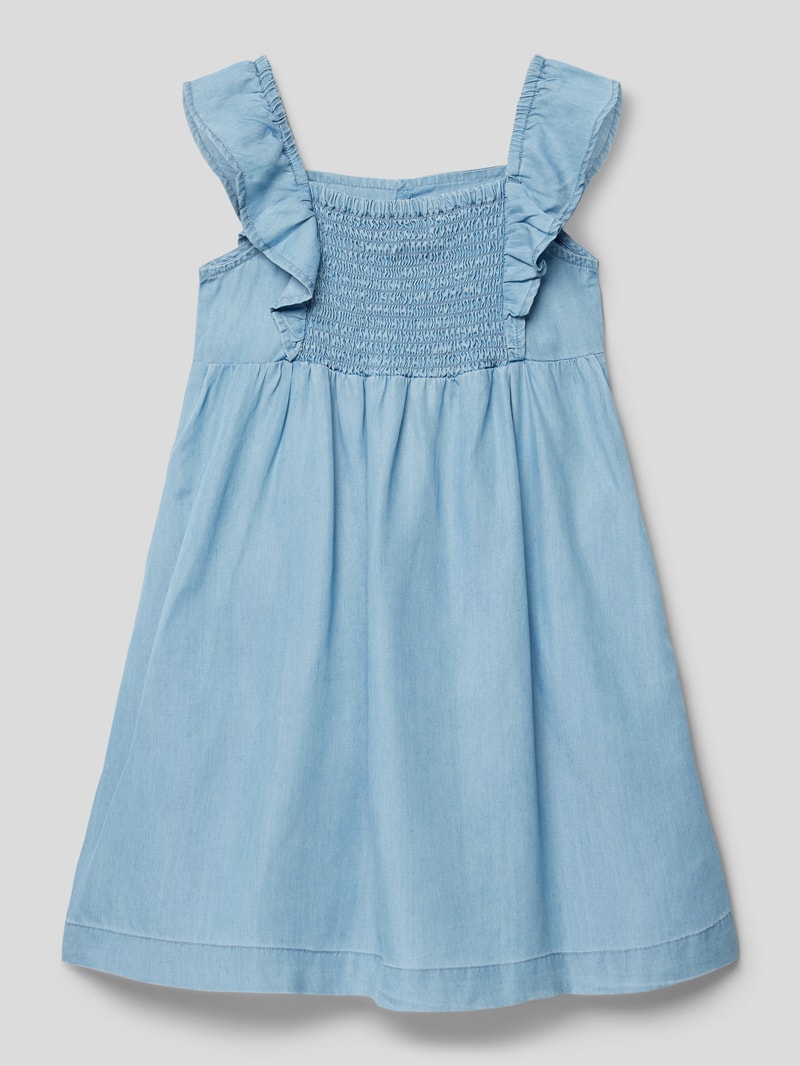Kleid in Denim-Optik in hellblau
