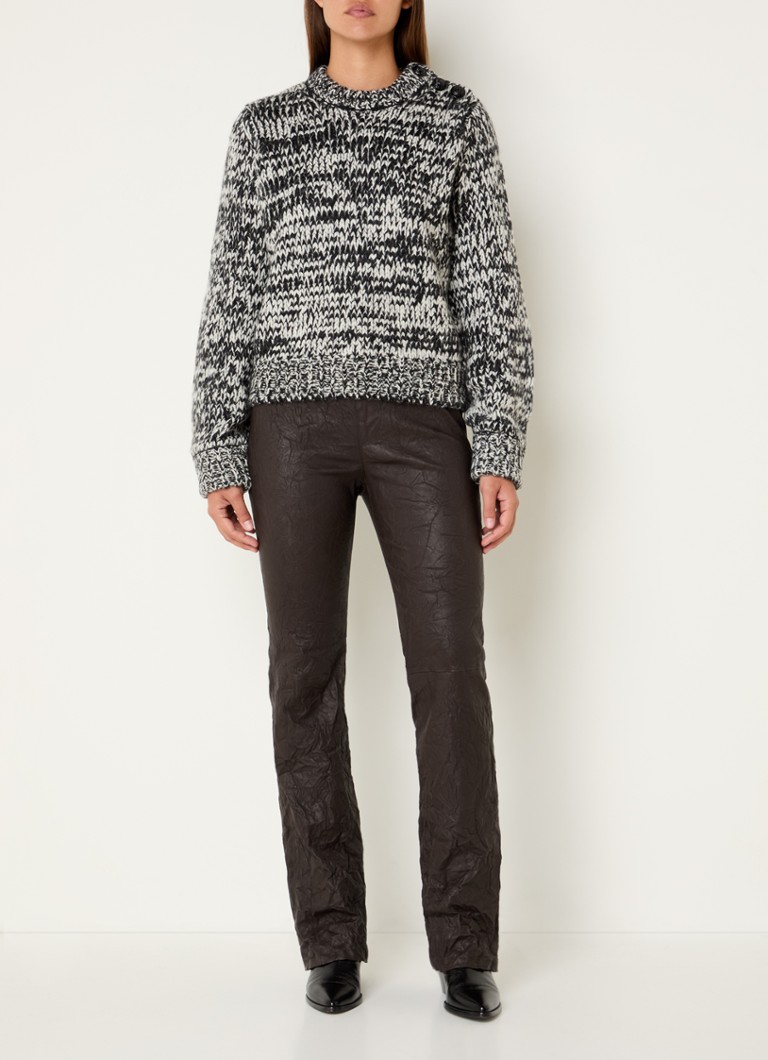 Sweter Zadig&Voltaire Teva o grubym splocie z mieszanki wełny alpaki.