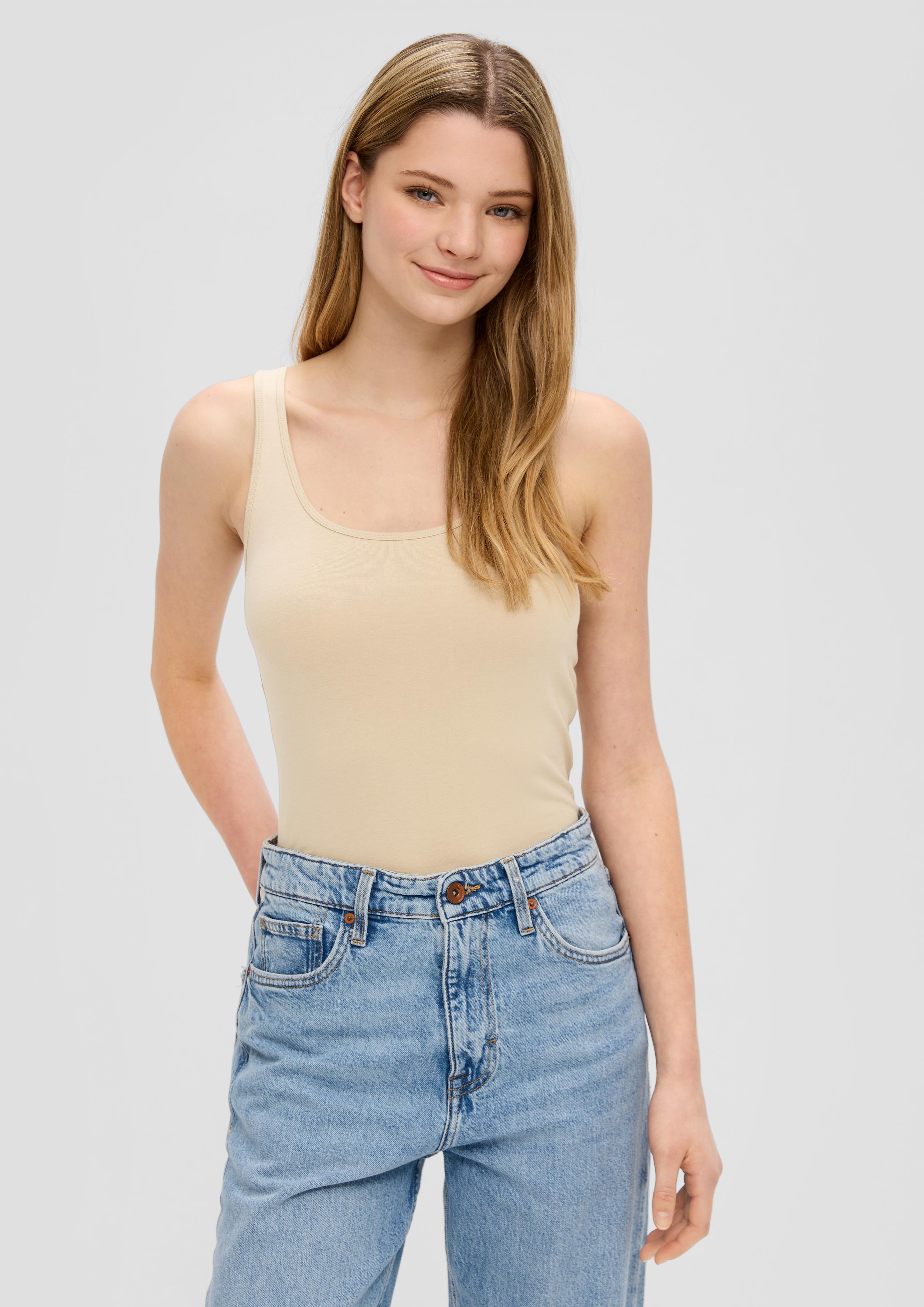 Tanktop mit Baumwollstretch  2152045-8170