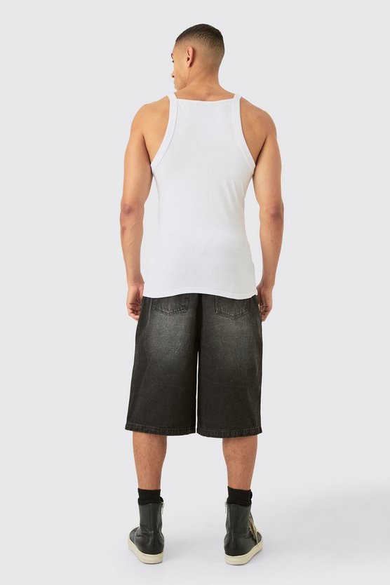 Slim-Fit Tanktop mit geradem Ausschnitt
