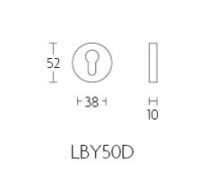 Formani 1501Y016IGXX0 BASICS LBY50D placa de cilindro 10mm PVD gunmetal