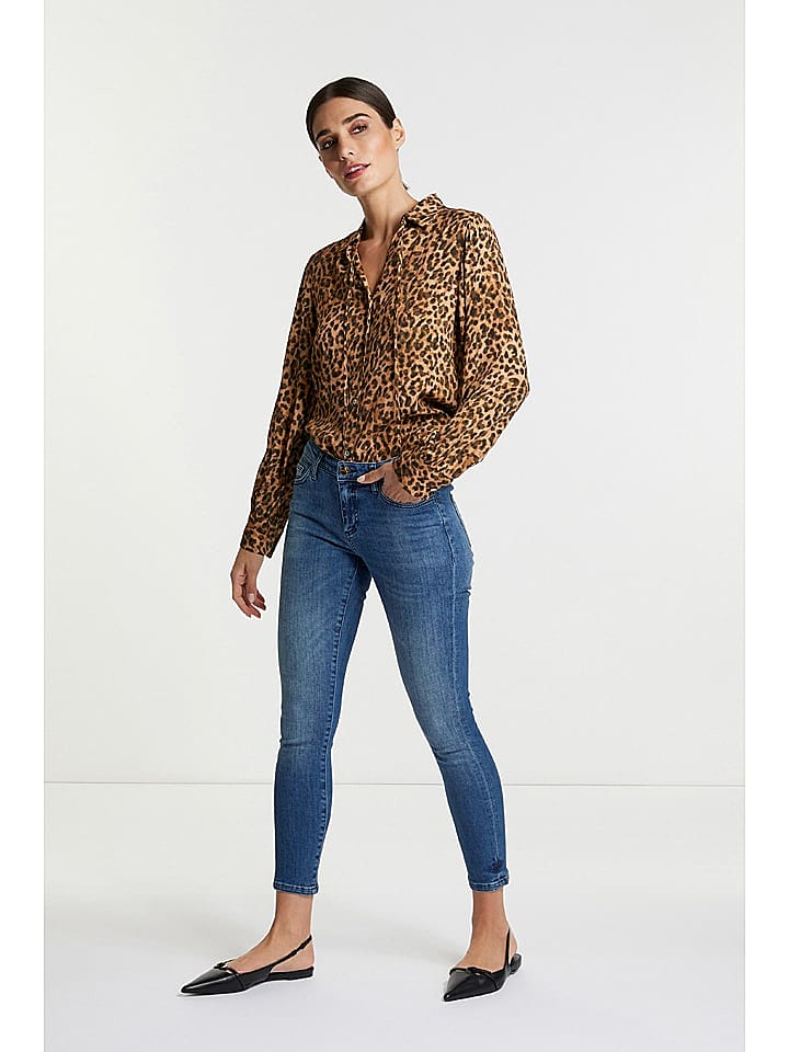 Rich & Royal Bluse in Braun/ Schwarz günstig kaufen 42