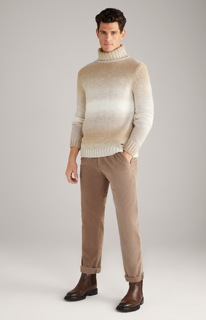 Bundfalten-Hose Lead in Beige