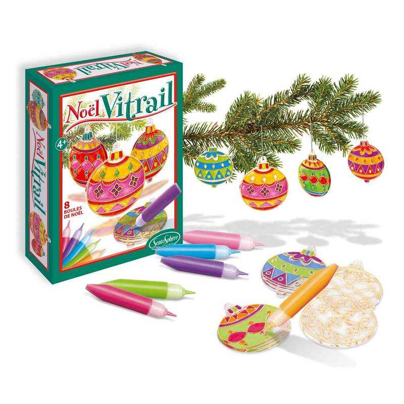 Coffret de 6 vitraux Noël Sentosphère