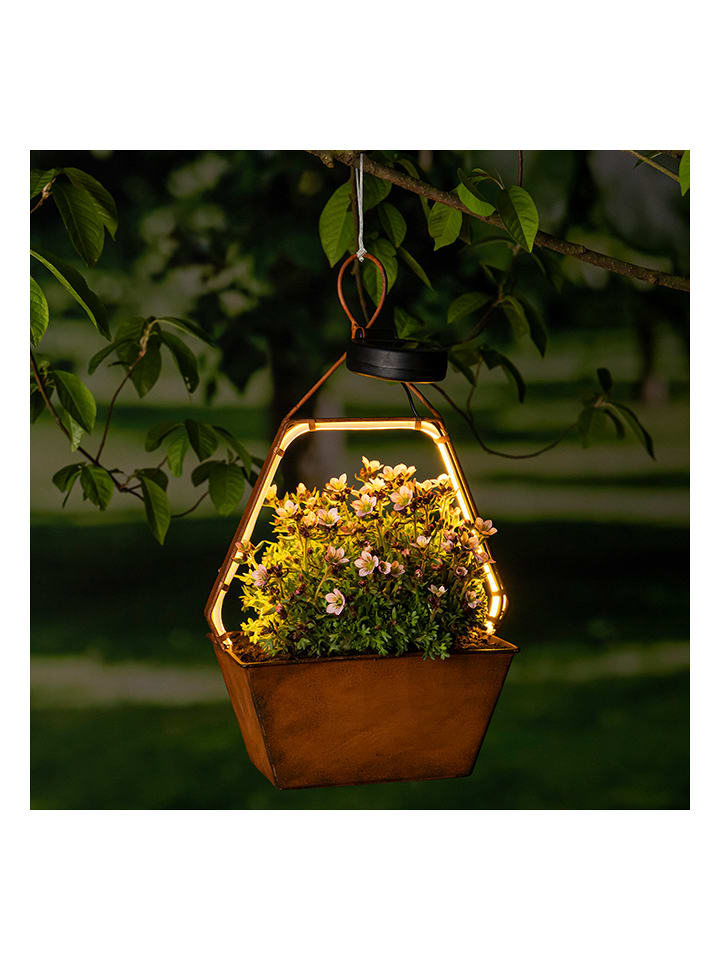 Garden Hero LED-Solar-Hängeleuchte in Hellbraun - (B)34,7 x (H)19,8 x (T)10,8 cm günstig kaufen onesize