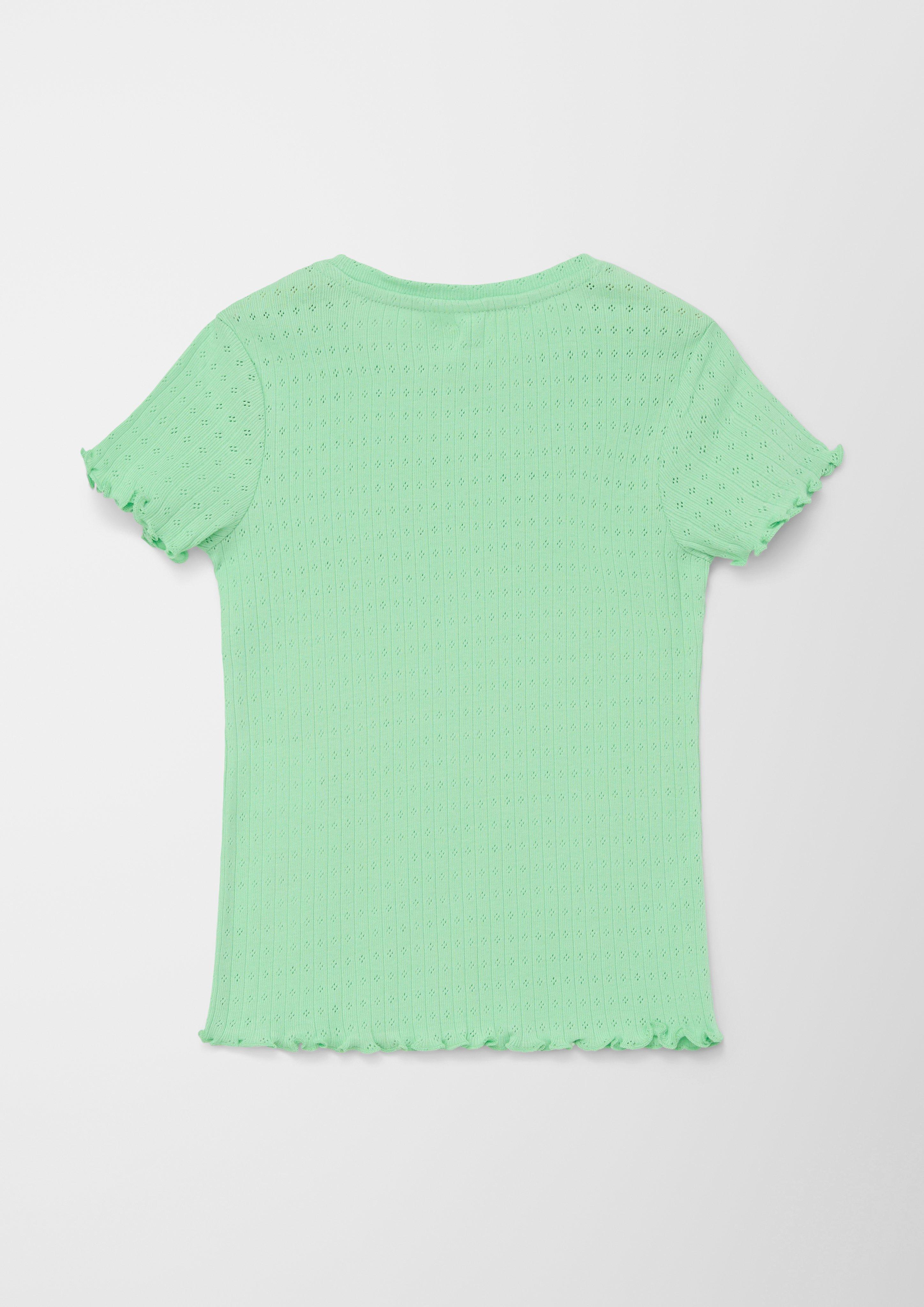 Strickshirt mit Ajourmuster  2127426-7300