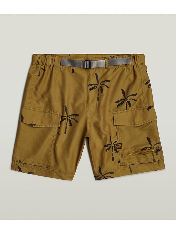 G-Star Badeshorts in Khaki günstig kaufen