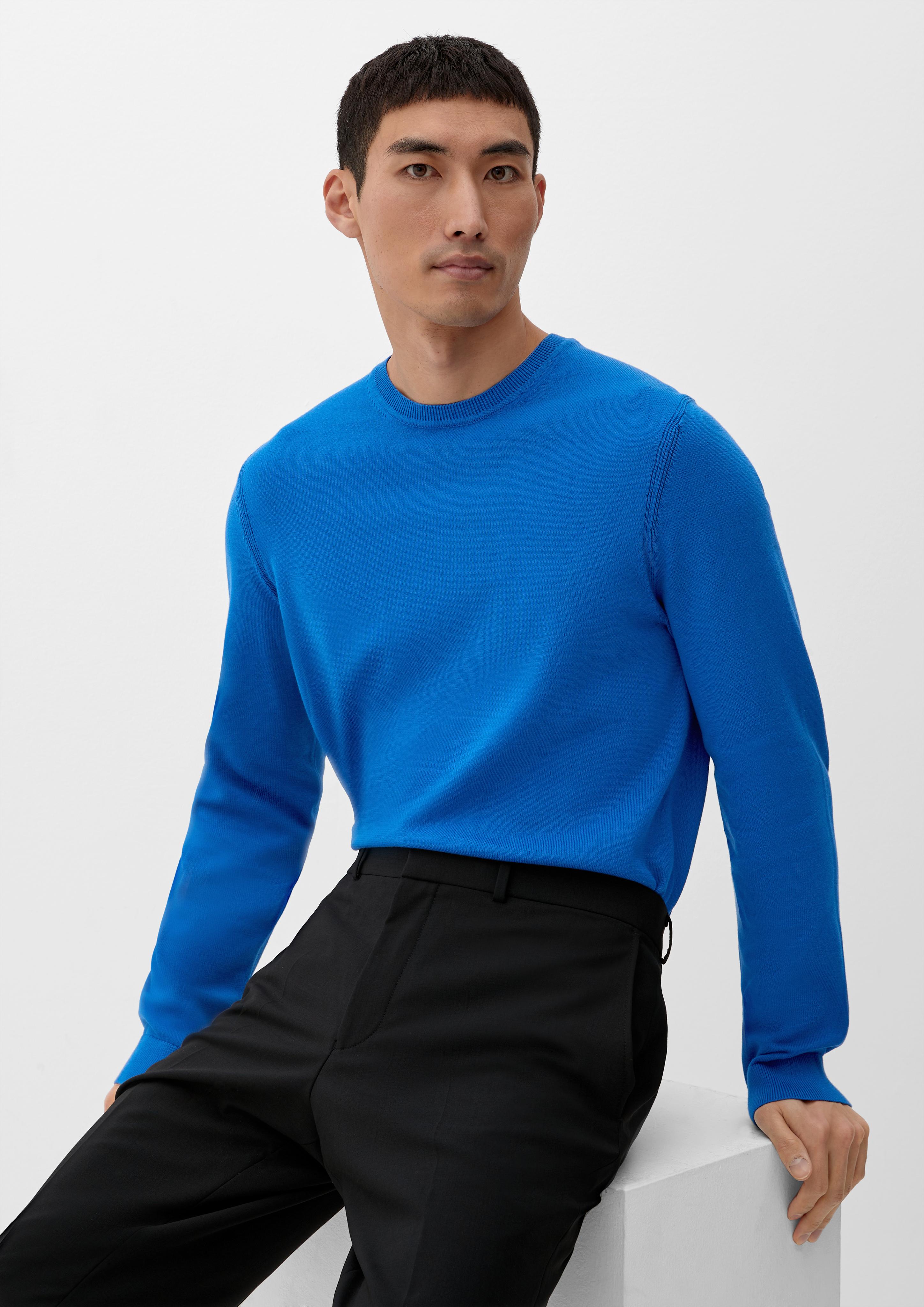 Strickpullover in melierter Optik  2124549-5621