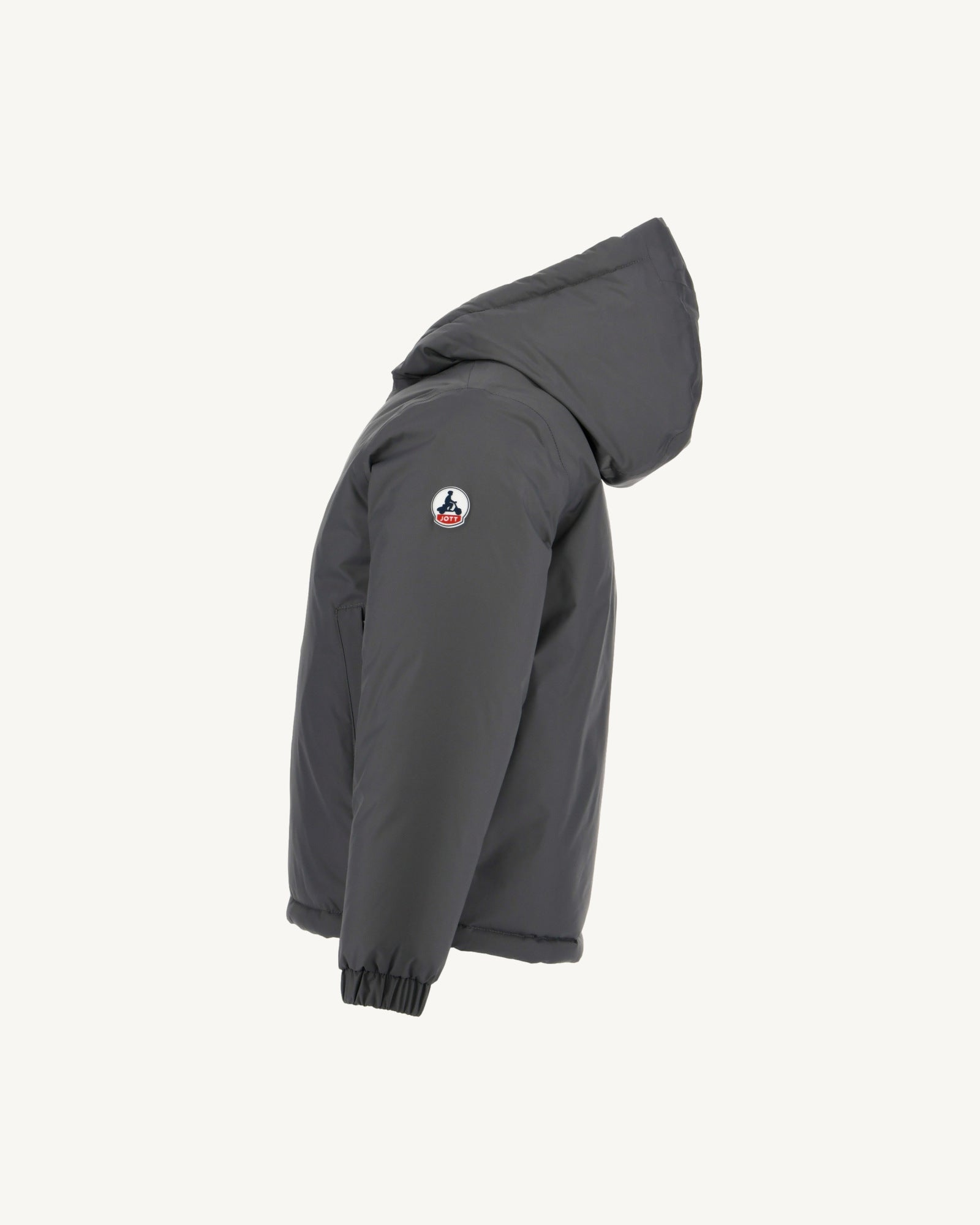 Doudoune réversible à capuche enfant Anthracite/Gris acier Yoko 2.0