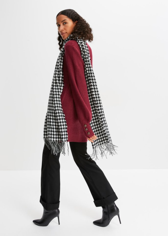 Longpullover mit Knöpfen