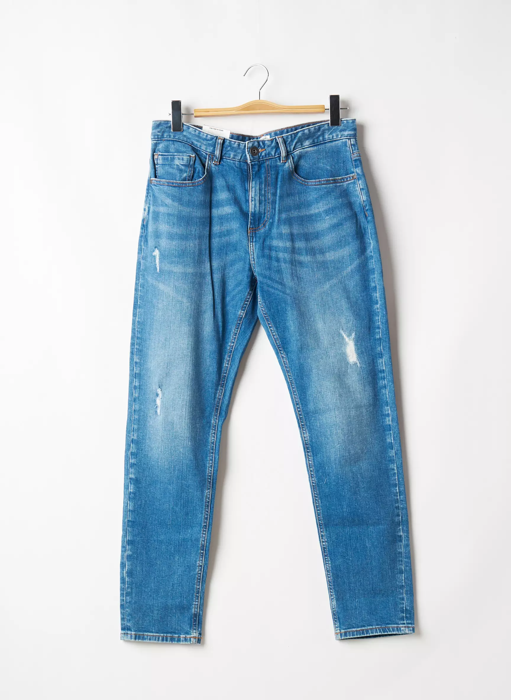Bonobo Jeans Coupe Slim Homme couleur bleu