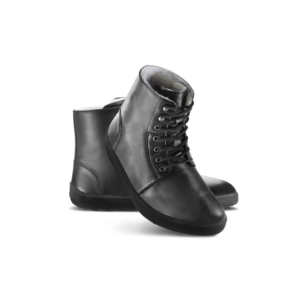 Be Lenka Winter 3.0 Black schwarze Winterbarfußschuhe