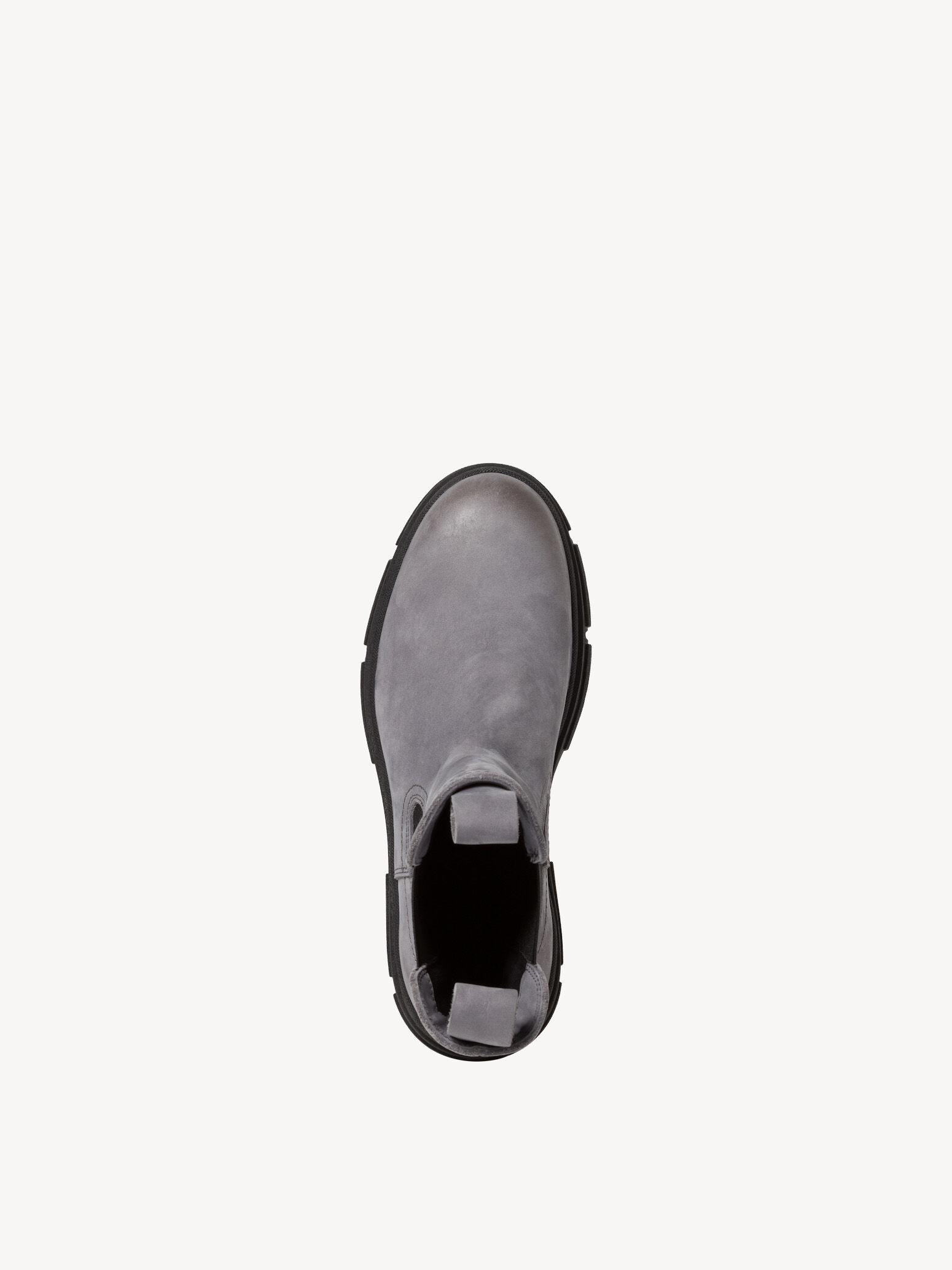 Bottine Chelsea en cuir - gris