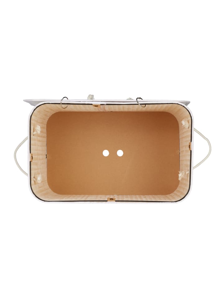 relaxdays 2 x Wäschekorb in Weiß - (B)55 x (H)63 x (T)35 cm günstig kaufen onesize