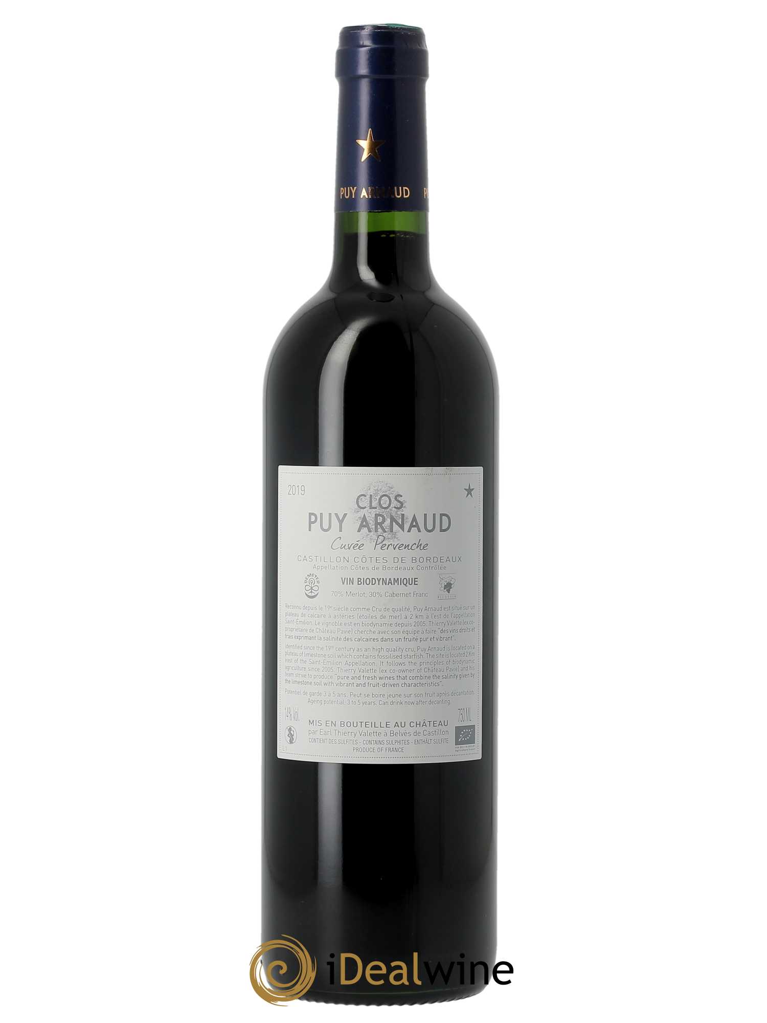 Clos Puy Arnaud - Cuvée Pervenche  2019 - Lot de 1 Bouteille