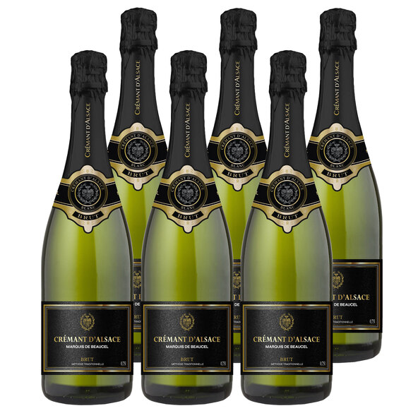 Crémant de Alsace AOC, 6 Flaschen à 0,75 l