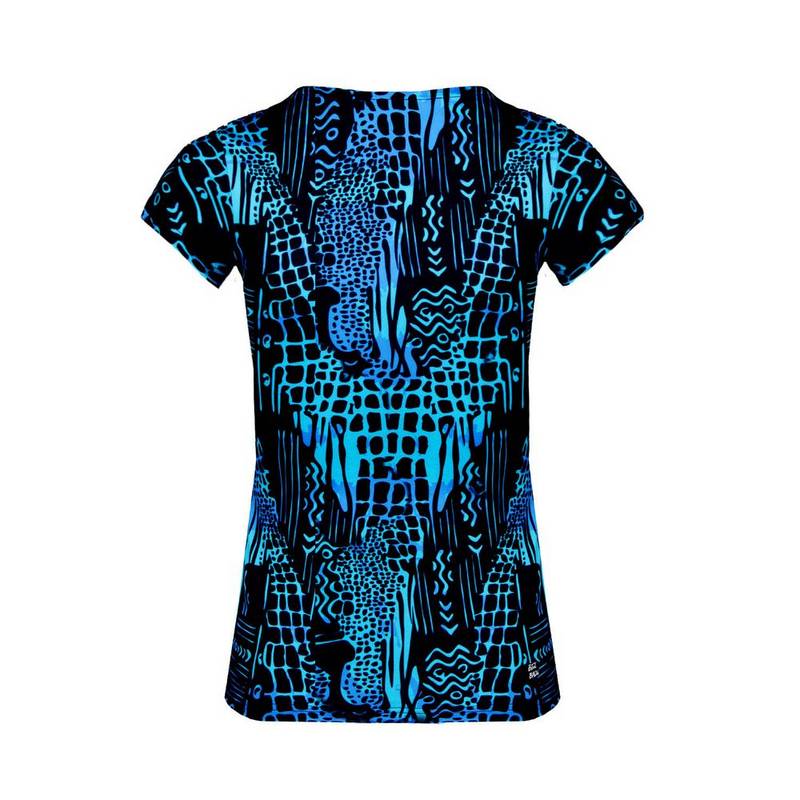 BIDI BADU Bella 2.0 Tech V-Neck Tee Tennisshirt Damen