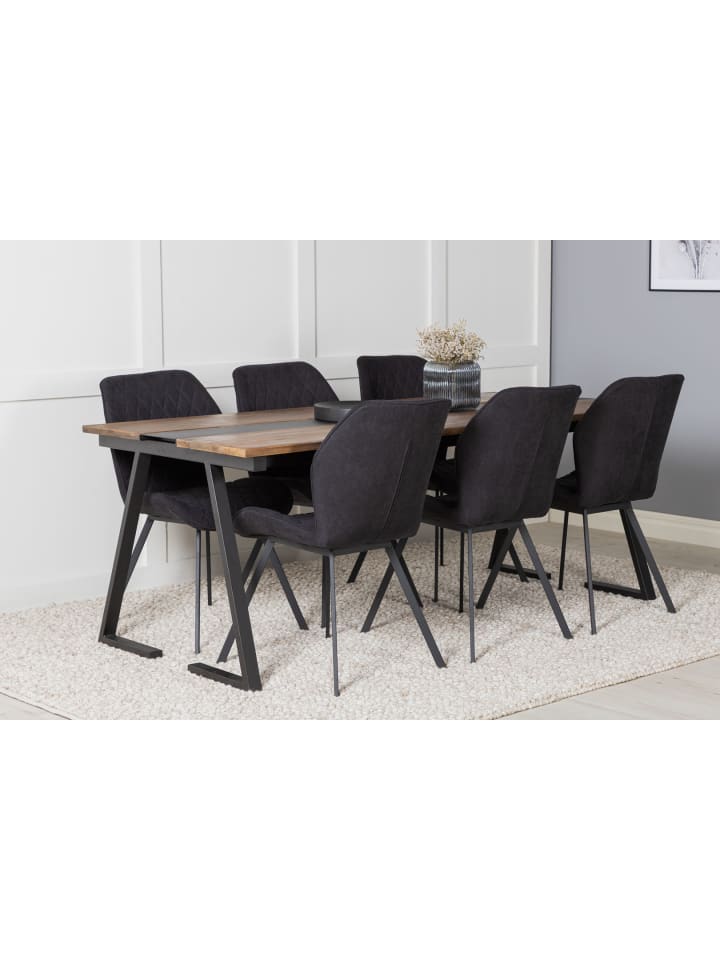 ebuy24 Essgruppe Jakarta 12 Schwarz 90 x 200 cm günstig kaufen onesize