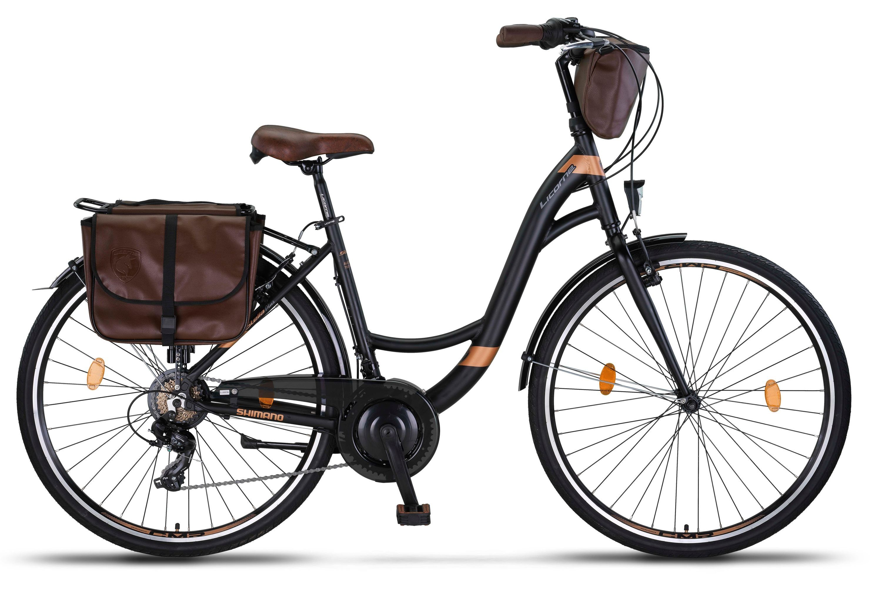 Licorne Bike Cityrad Licorne Bike Stella Plus Premium City Bike Aluminium, 21 Gang