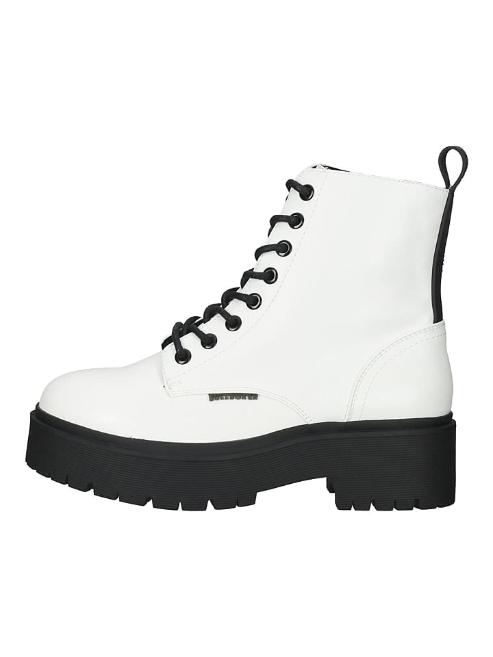 Bullboxer Stiefelette in Weiß/Schwarz günstig kaufen 39