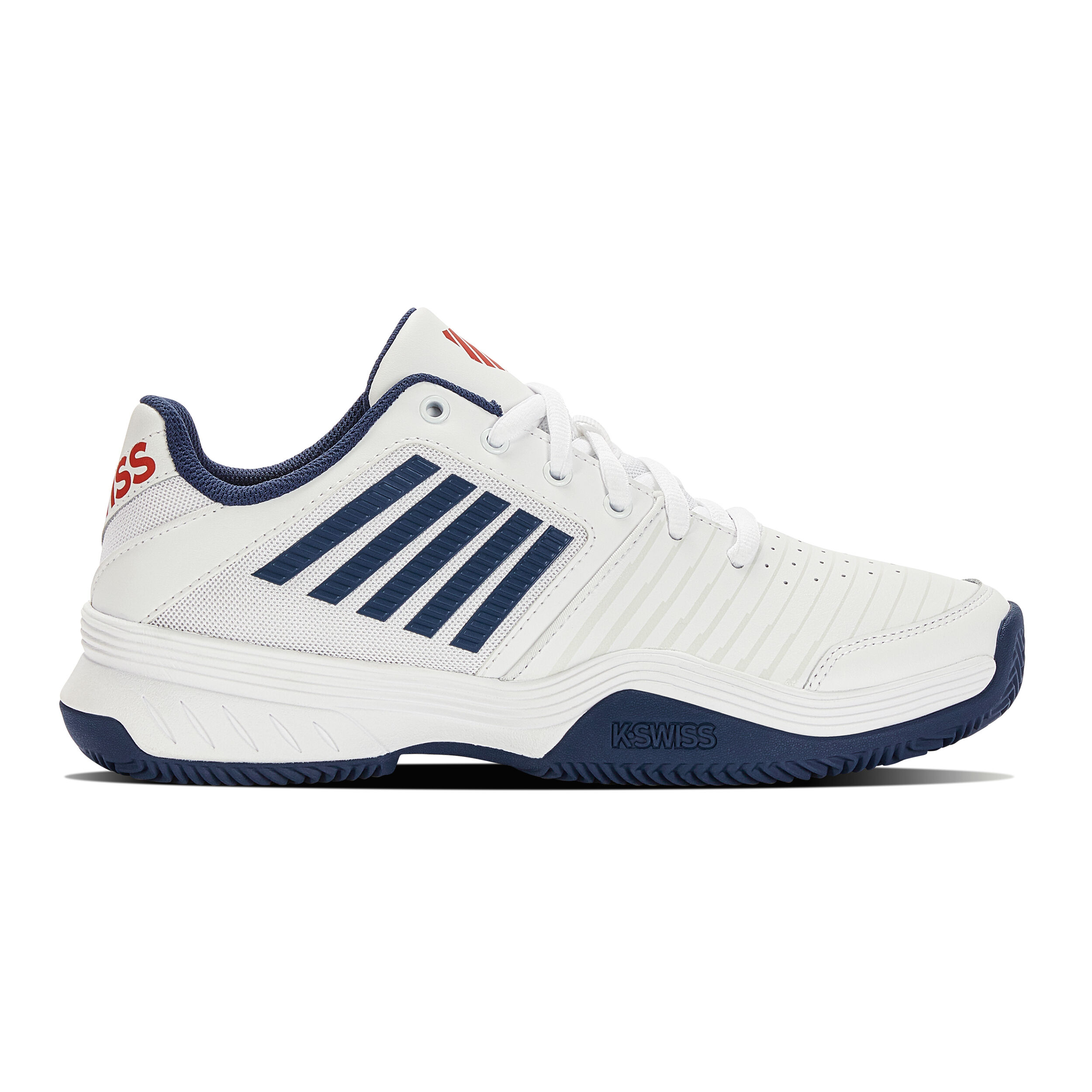 Court Express Sandplatzschuh Herren - Weiß, Dunkelblau