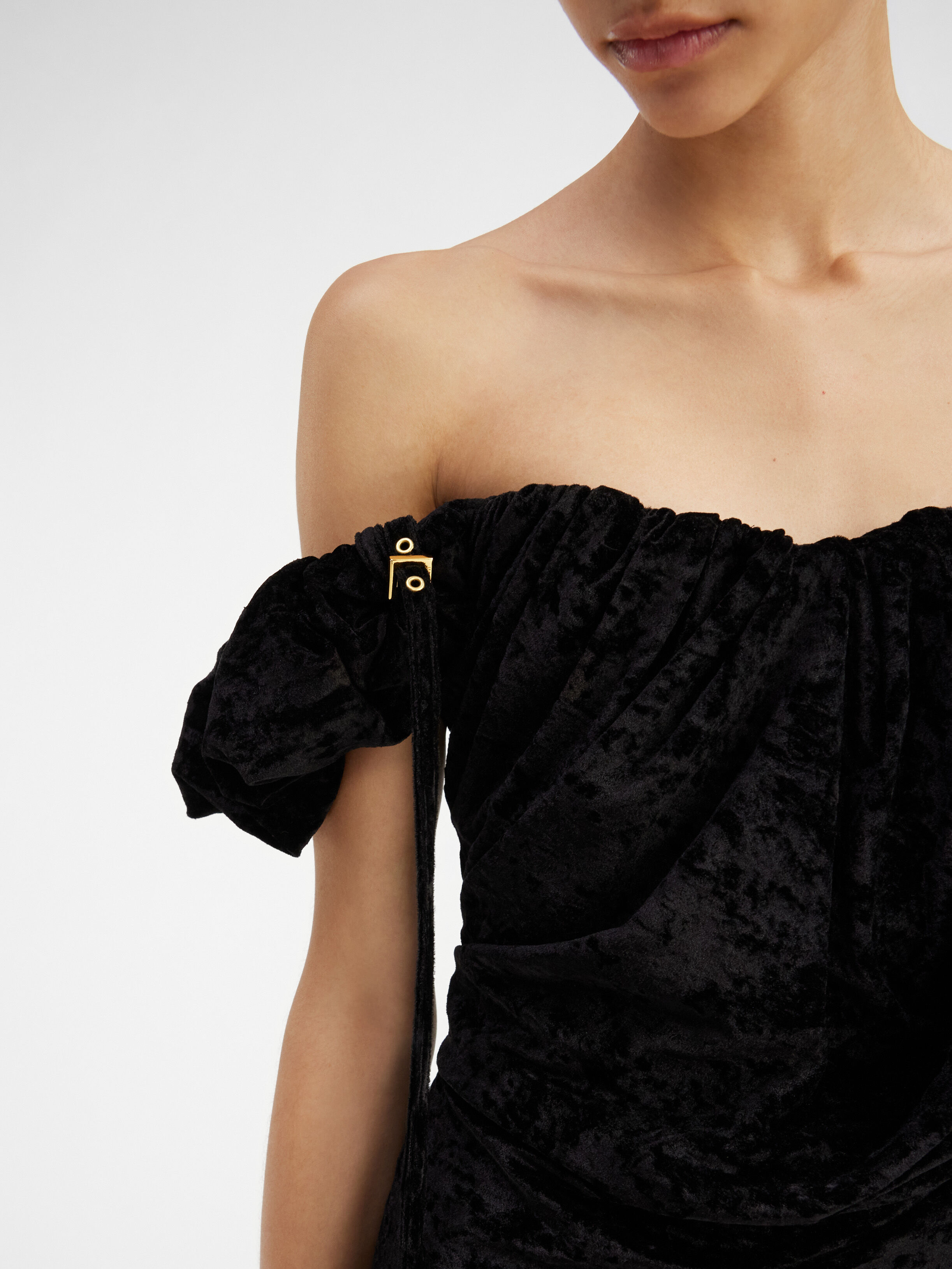 La robe velours longue