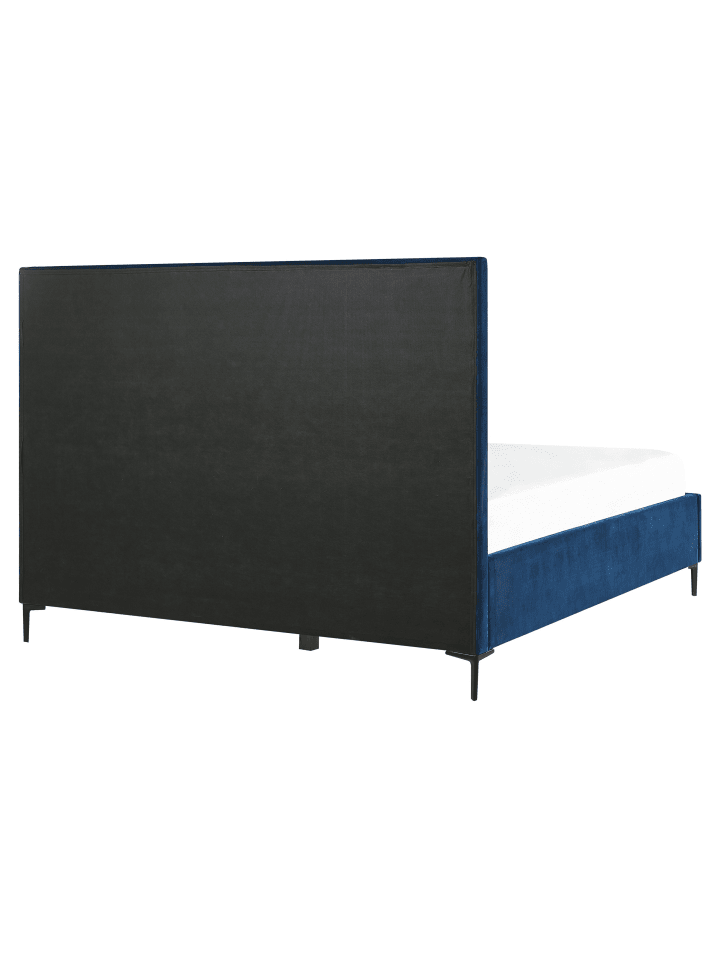 Beliani Doppelbett SEZANNE in Blau/Schwarz - (W) 170 x (H) 142 x (L) 215 cm günstig kaufen onesize