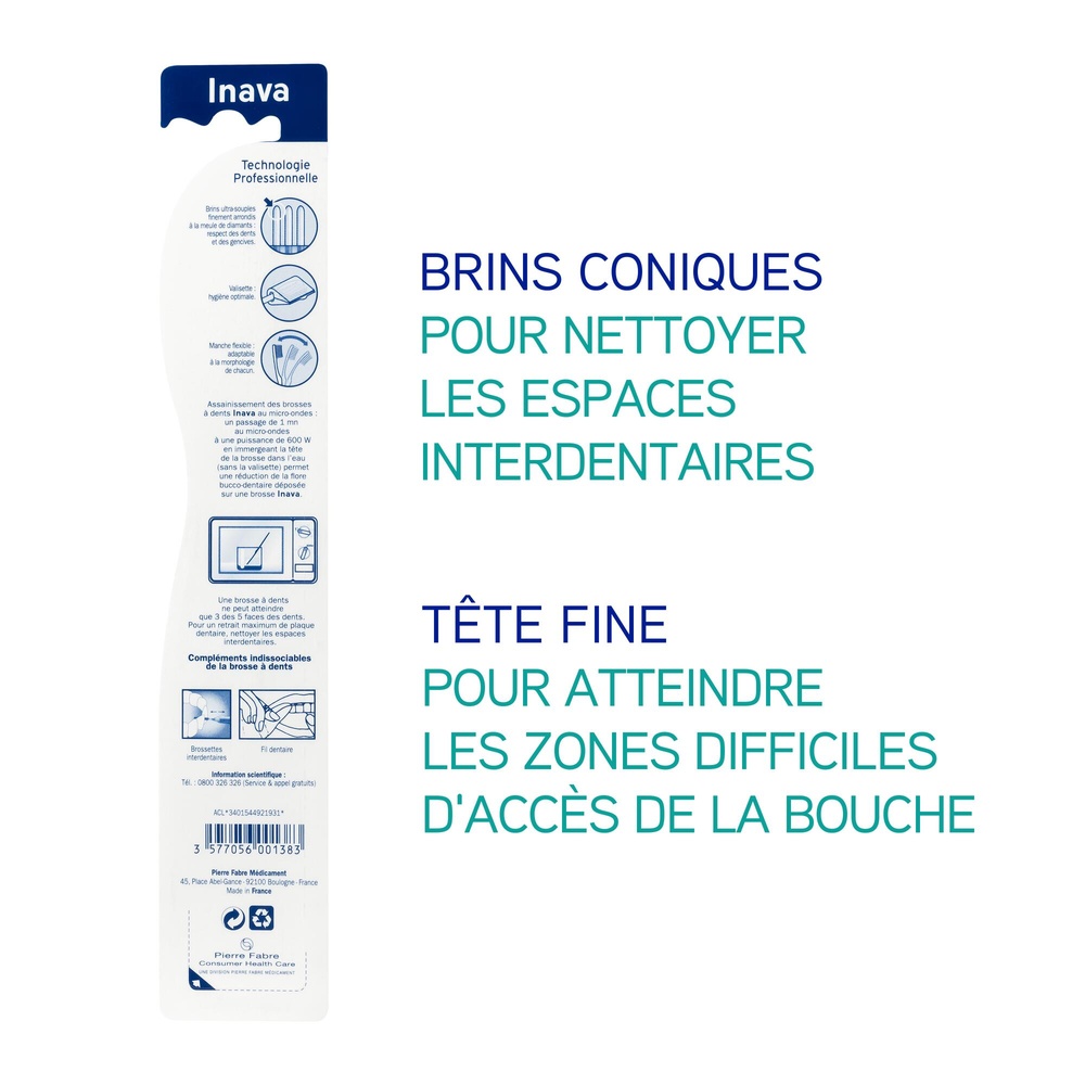 Oral Care INAVA Brosse à dents Sensibilité Brosse à dents
