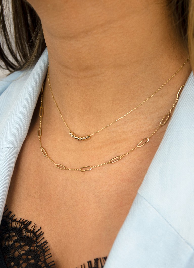 Colier Jackie Las Ramblas din aur galben de 14k