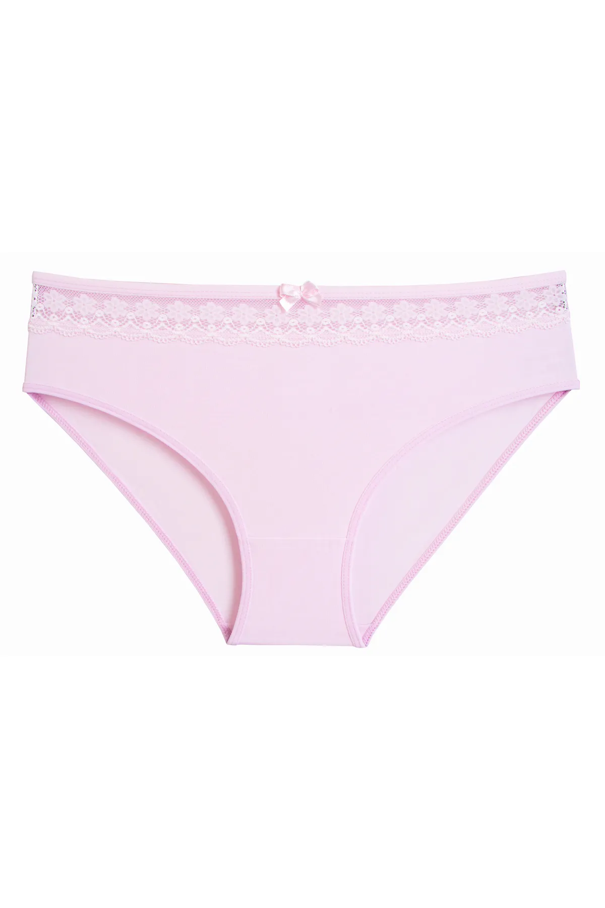 Nicoletta  Damenhöschen 5er-Pack Lycra-Spitze-Baumwolle LACHS