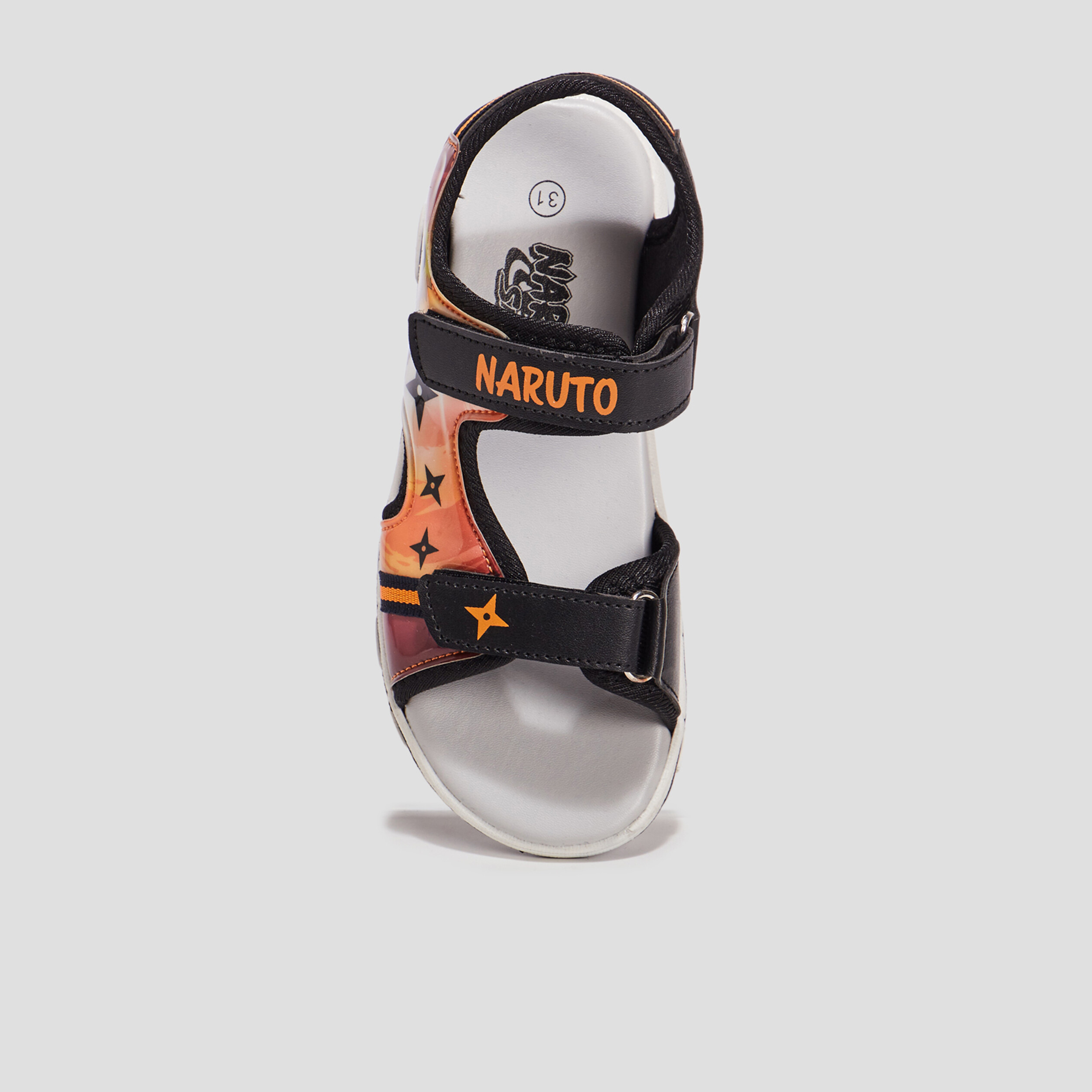 Sandales à scratchs Naruto orange foncé garçon | La Halle