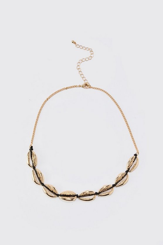 Shell Charm Rope Necklace