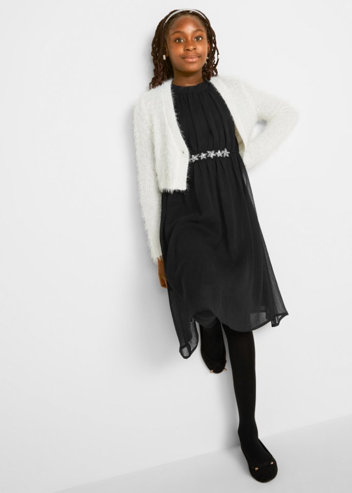 Festliches Mädchen Kleid mit Pailletten