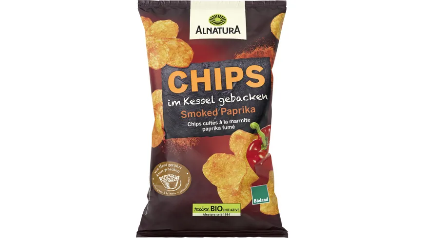 Alnatura Bioland-Chips im Kessel gebacken Smoked Paprika 125 g