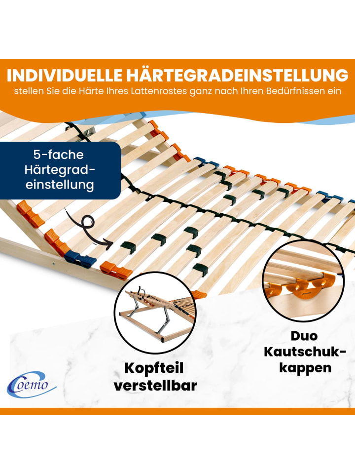 Coemo 2er Set Lattenrost MULTIRA  in Natur günstig kaufen