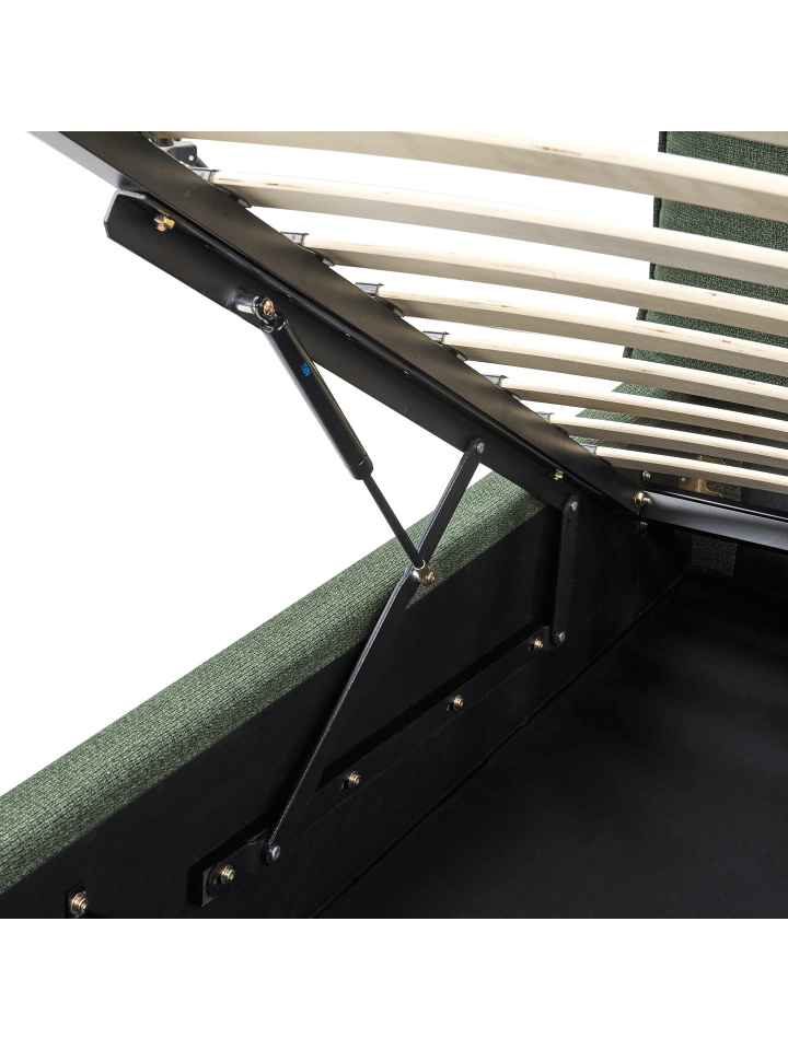 Beliani Doppelbett BAJONNA in Grün - (W) 204 x (H) 102 x (L) 235 cm günstig kaufen onesize