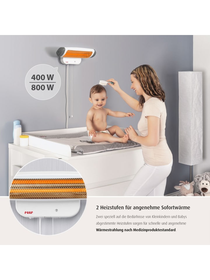 Reer FeelWell Wickeltisch-Wärmestrahler in Weiß ab 0 Monate günstig kaufen onesize