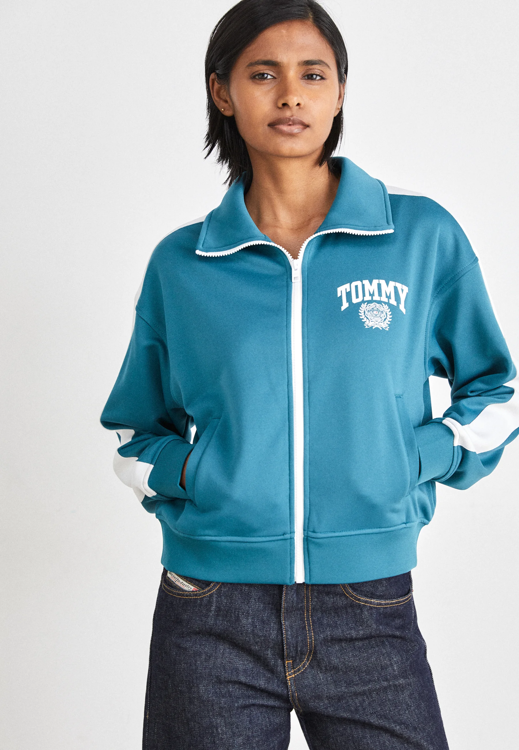 Tommy Jeans VARSITY SPORT TRACK JACKET - Sudadera con cremallera