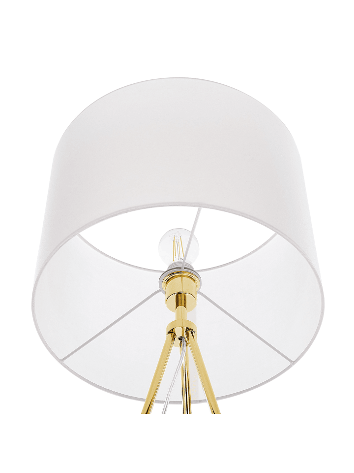 Beliani Stehleuchten VISTULA in Weiß/Gold - (W) 55 x (H) 148 x (L) 55 cm günstig kaufen onesize