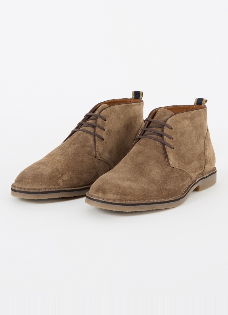 Buty sznurowane ze zamszu z nadrukiem Dune London