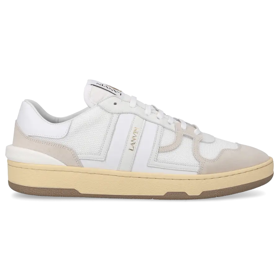 Lanvin - Sneaker low MESH CLAY Veloursleder - weiß