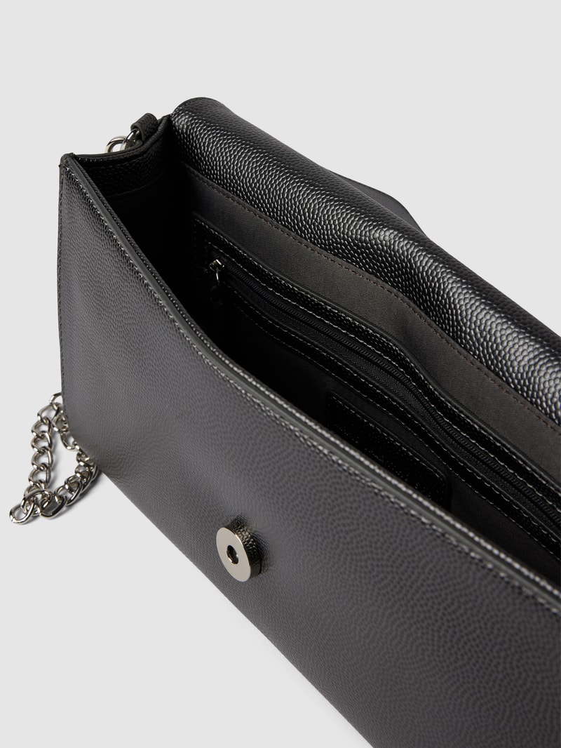 Clutch mit Label-Applikation Modell 'DIVINA' in taupe