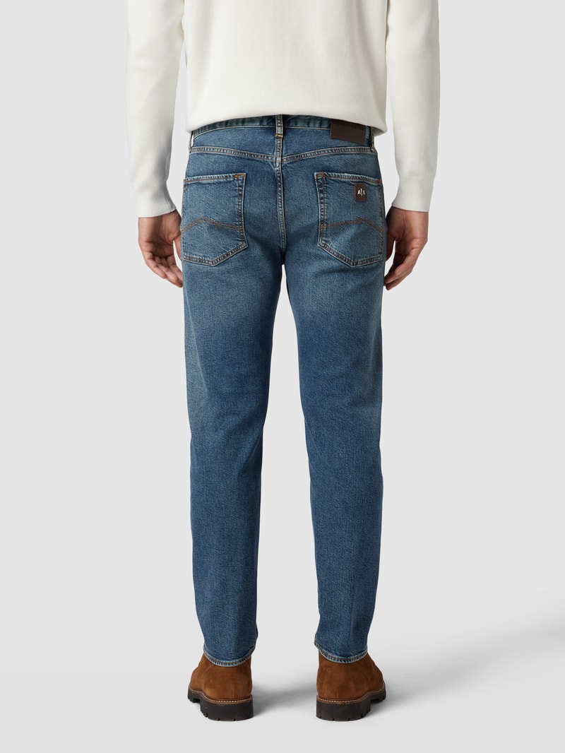 Slim Fit Jeans mit Knopf- und Reißverschluss in blau