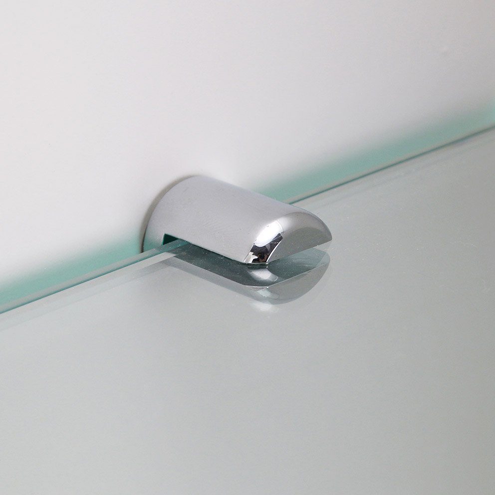 SONNI Einlegeboden Glasregal Sicherheitsglas Lagerregal für Duschwand Duschraum (2 St), transparent