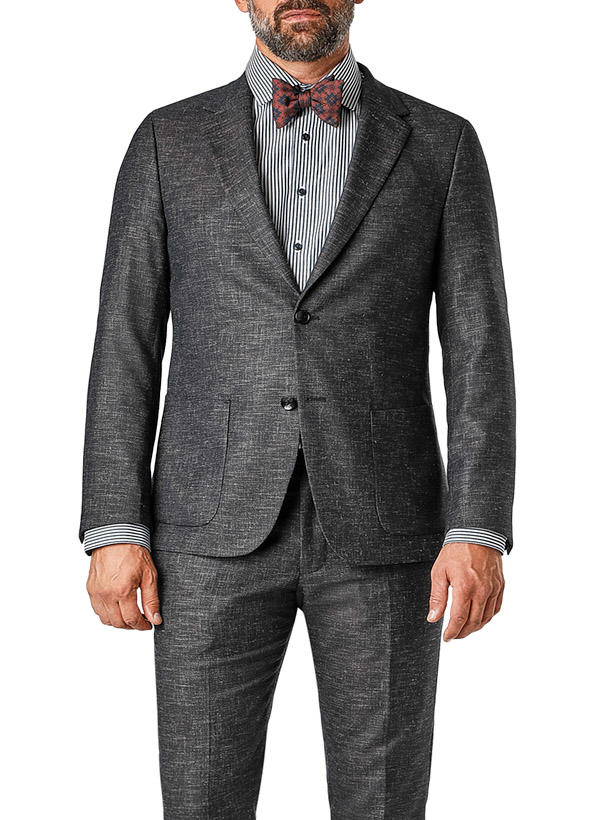Strellson, Sakko Arndt, Slim Fit, Leinen, braun meliert