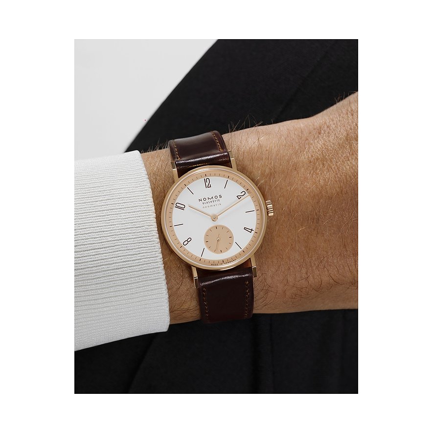 Nomos Glashütte Unisexuhr Tangente Roségold neomatik - 175 Years