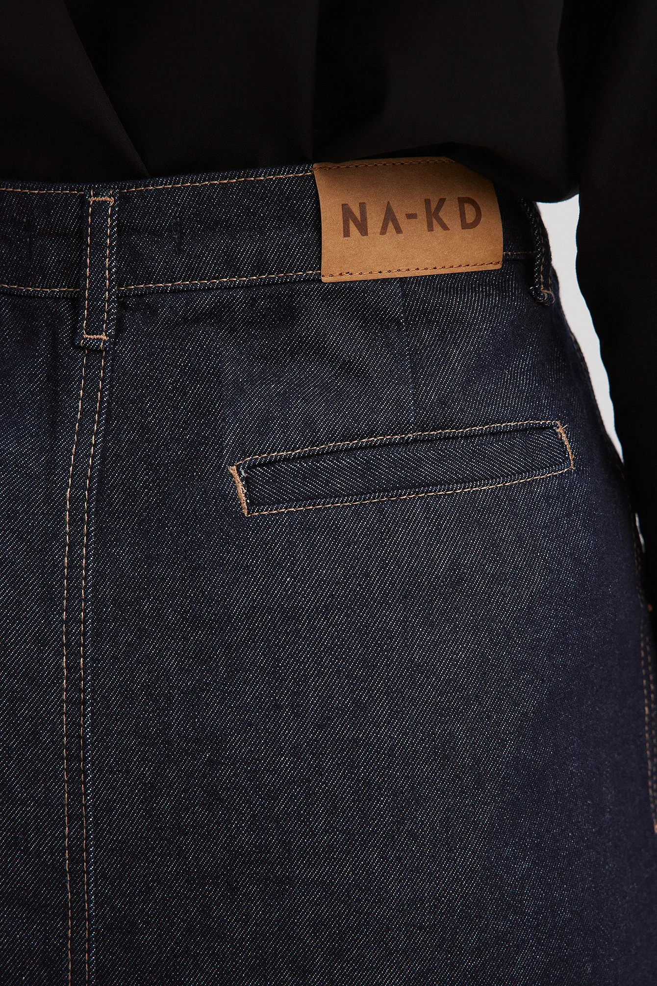 Midi-Jeansrock